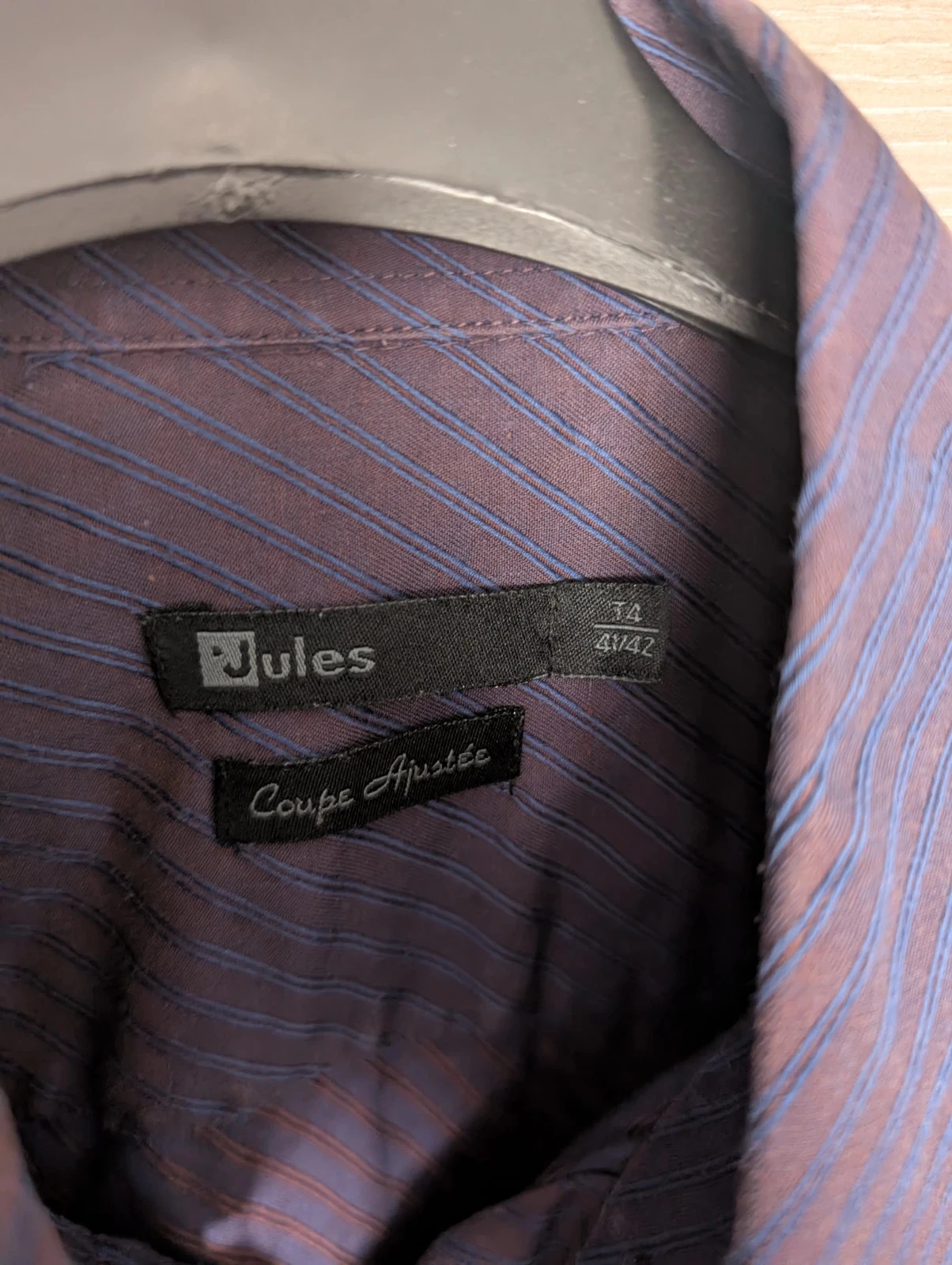Herenoverhemd JULES, kleur mauve, maat L, Zeer goede staat – photo 2